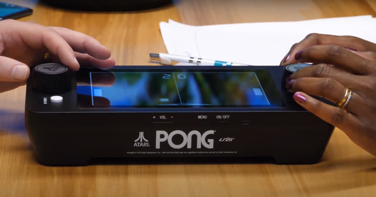 Atari bounces back with portable mini Pong table